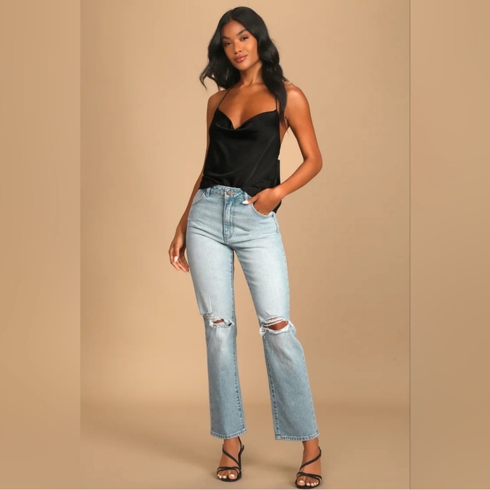 ROLLA'S High Rise Straight Jeans